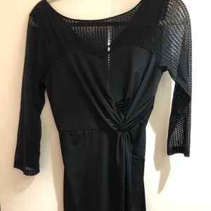 Elegant black dress, estimated size 0.